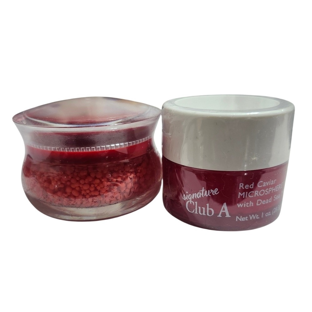 Signature Club A Red Caviar Microspheres with Dead Sea Night Creme 1 oz‎ New